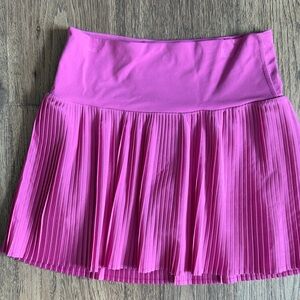 JoyLab Vibrant Pink Pleated Mini Skirt